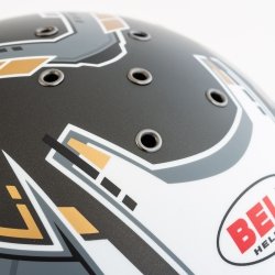 Bell RS7 PRO Stamina Gray HANS helmet