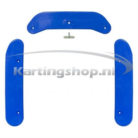 New-Line Chassis protectors Blue | Kart Racing