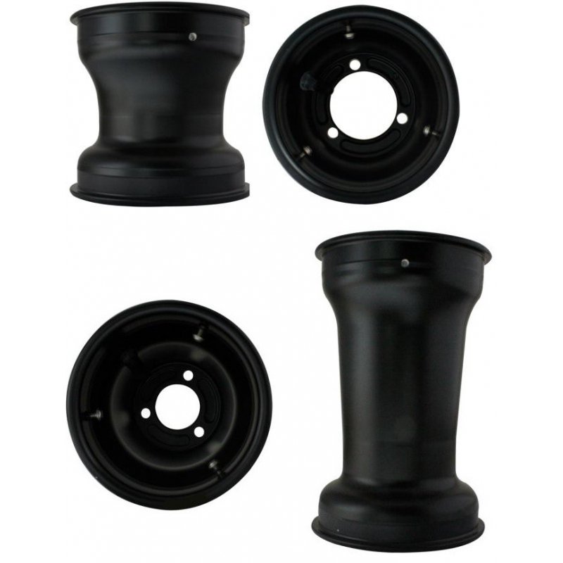 Set rims 130/180mm aluminum closed with bolts | Kart Racing