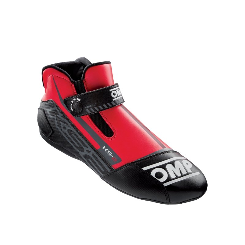 OMP KS-2 Kart Sapatos Vermelho-Preto