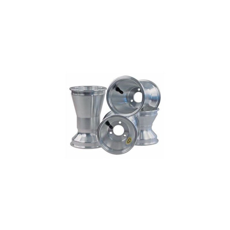 Set velgen 130/210 AMV Wheel, magnesium, zwart, open