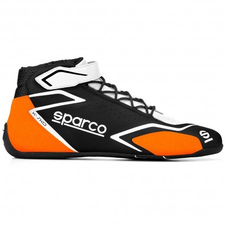 Sparco K-Skid Kart Sapatos Preto-Laranja