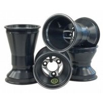 Set velgen 132/212 Douglas Wheel, magnesium, zwart, open