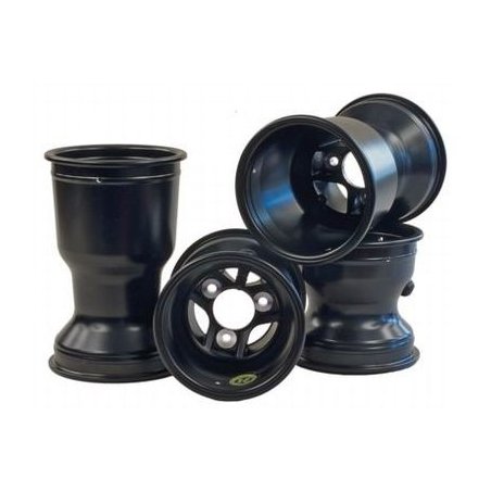 Llantas de magnesio 130/210 conjunto AMV, Carreras, negro, abierto