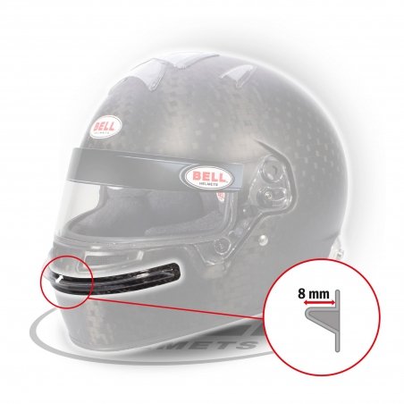 Bell Chin Bar Gurney HP7/RS7/KC7-CMR transparent pour Kart Ra