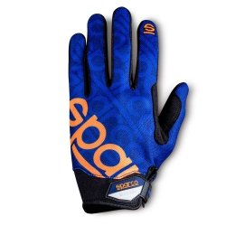 Sparco Meca III Handschuhe Navy Blau-Fluo Orange