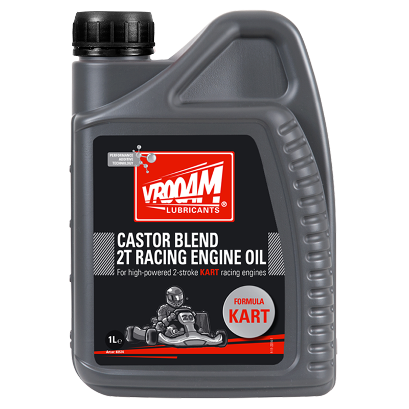 VROOAM Castor Blend EVO 2T Kart Corrida Oil