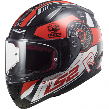 LS2 Rapid Stratus helmet Gloss black-red-silv | Kart Racing