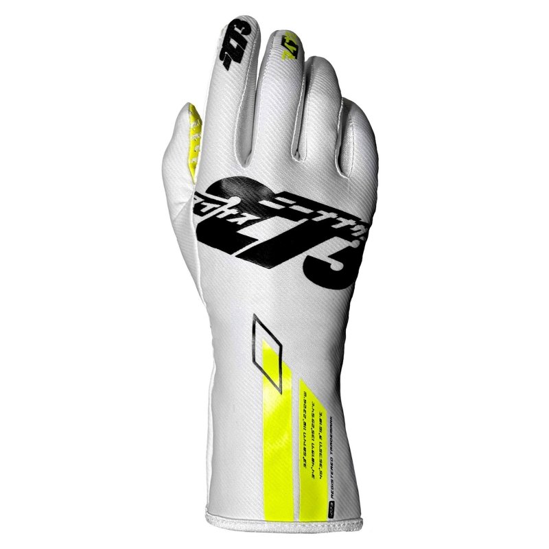 Minus 273 Osaka gants Blanc-Noir-Fluo Jaune | Karting