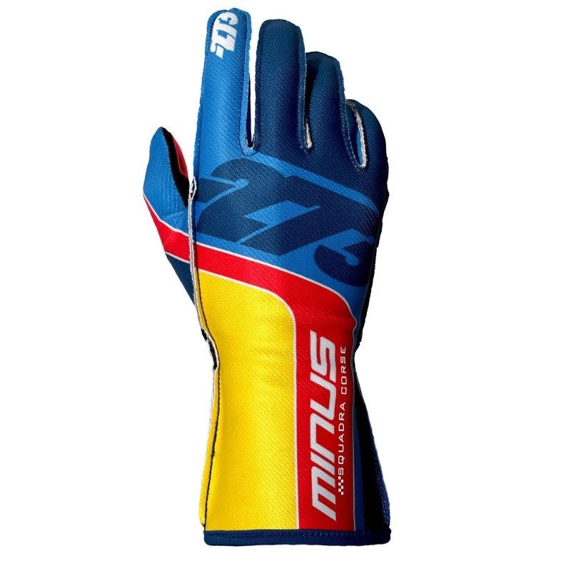 Minus 273 GP-R handsker Cyan-Navy-Yellow-Rød