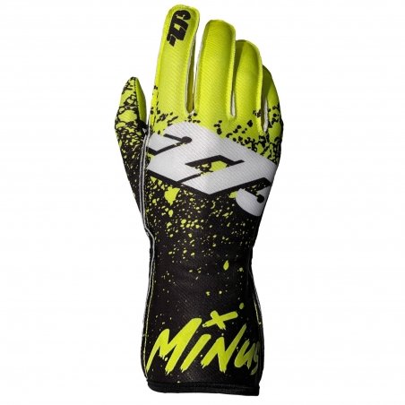 Minus 273 Drip Handschuhe Fluo-Gelb-Schwarz-Weiß