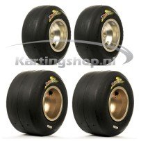 Maxxis Rookie gul uppsättning däck 10 x 4,00-5/11 x 5,00-5