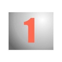Glue numbers large Orange 16cm