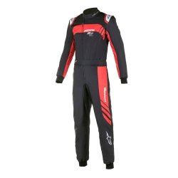Alpinestars KMX-9 V2 Graphic 3 Kart Overall Sort-Rød