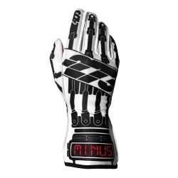Guantes Minus 273 Supervillain Blanco-Negro-Rojo