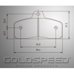 Set remblokken Birel en Wildkart van Goldspeed Racing -405