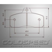 Set remblokken Birel en Wildkart van Goldspeed Racing -405