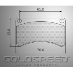 Set brake pads Wild kart Behind, by Gold speed Racing-414 – Kart 