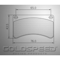 Set remblokken Wildkart van Goldspeed Racing -414