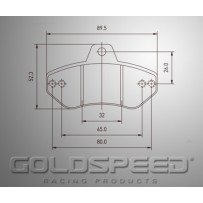 Set remblokken Righetti van Goldspeed Racing -417
