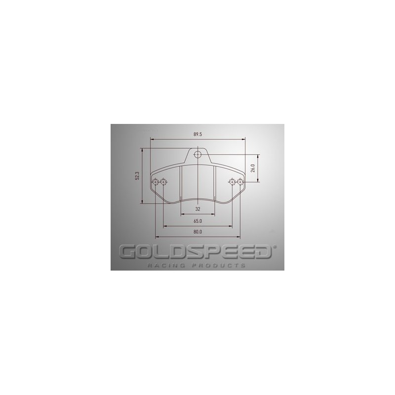 Conjunto de frenos de carreras almohadillas Righetti Goldspeed -417