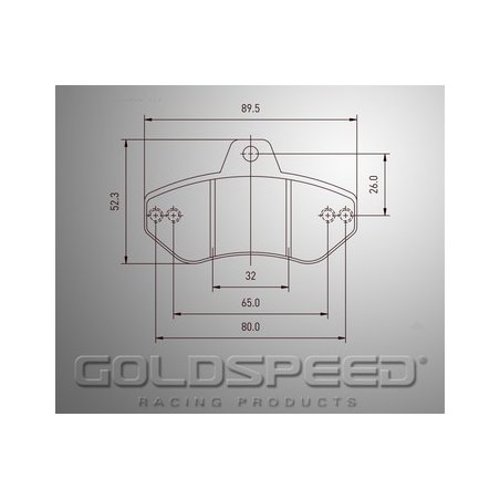 Conjunto de pastilhas de travões Corrida Goldspeed Righetti -417