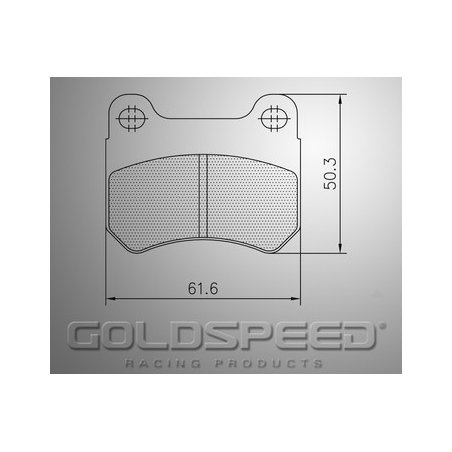 Juego de pastillas de freno de Energía / Primera / Parolin de Goldspeed Carreras -424