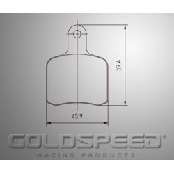 Set remblokken Tony van Goldspeed Racing -427