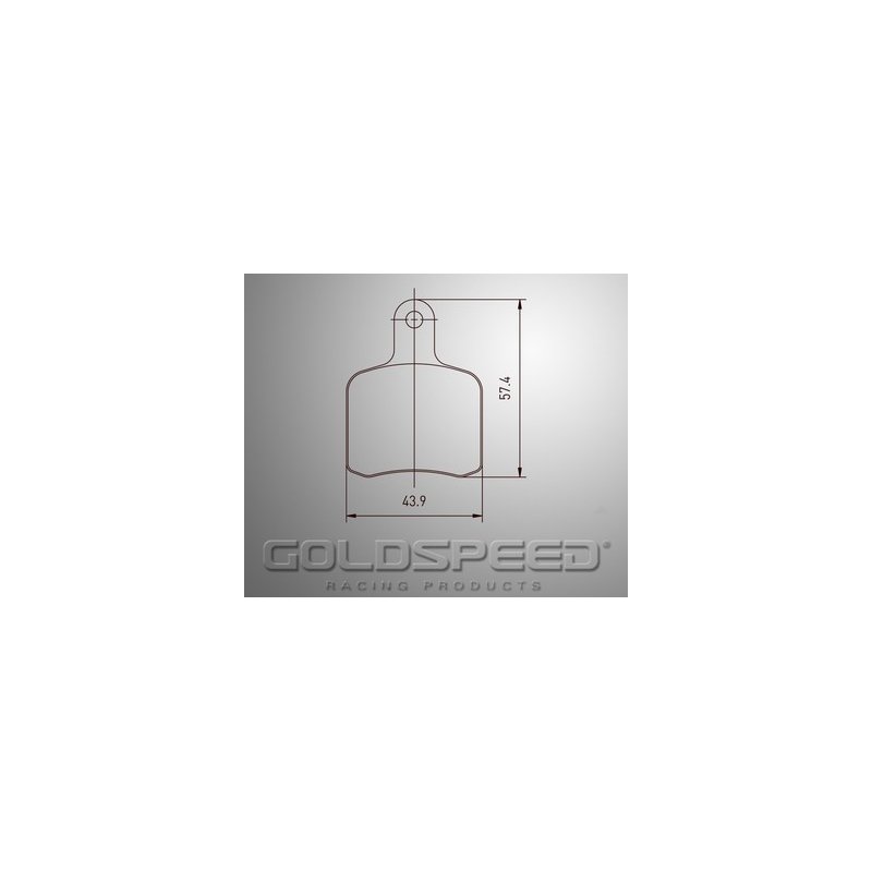Conjunto de pastilhas de travões Tony Goldspeed Corrida -427
