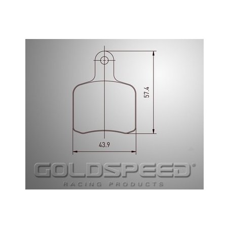 Conjunto de pastilhas de travões Tony Goldspeed Corrida -427