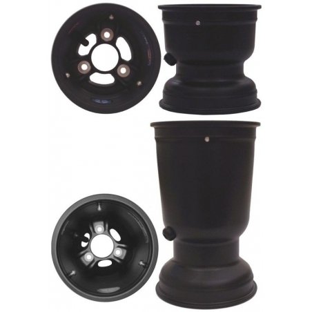 Juego llantas 132/212mm magnesio abiertas Low Volume con tornillos CRG