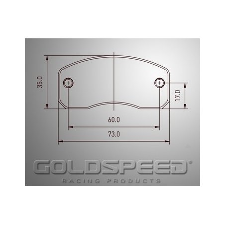Set remblokken MS kart van Goldspeed Racing -448