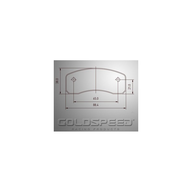Set di pastiglie freni MS Kart Goldspeed Corse -449