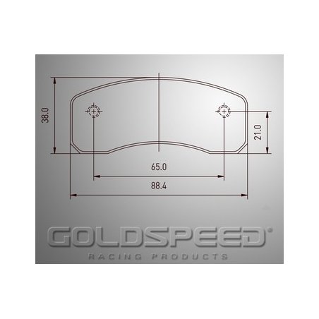 Set brake pads MS kart Behind, by Gold speed Racing-449