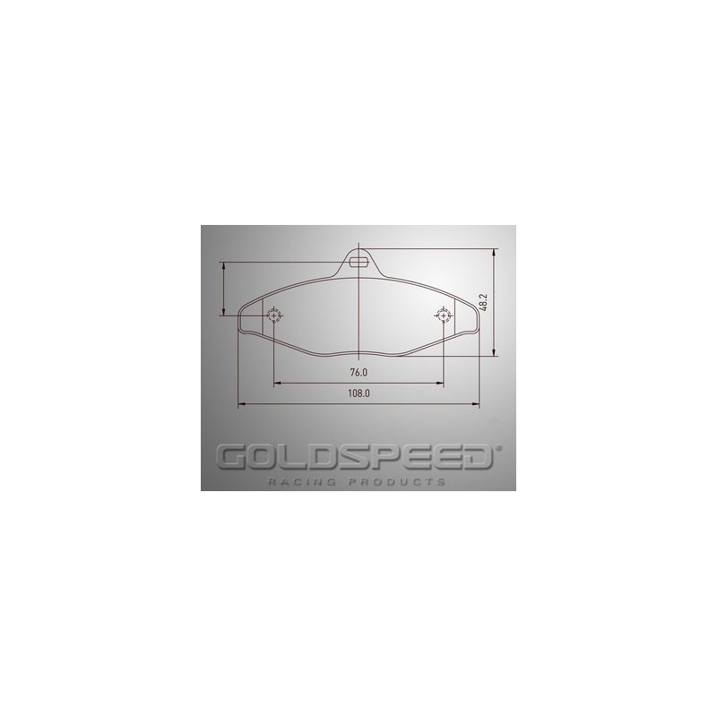 Set brake pads CRG 97-99 rear, Gold speed Racing-450