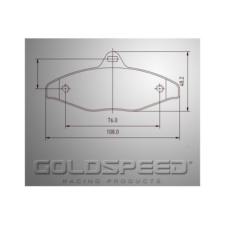 Conjunto de pastilhas de freio de Goldspeed Corrida CRG 97-99 -450