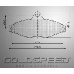 Set brake pads EA and MBA Gold Behind, speed Racing-451 – Kart Ra