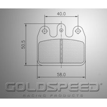 Set remblokken VEN 05 CRG/Maddox/Gillard/Van kart van Goldspeed Racing -453