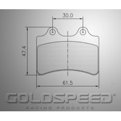 Set brake pads Haase Runner, Behind Gold's speed Racing-454 – Kar