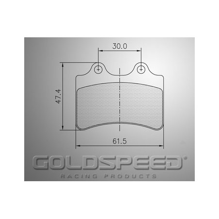 Set remblokken Haase Runner van Goldspeed Racing -454
