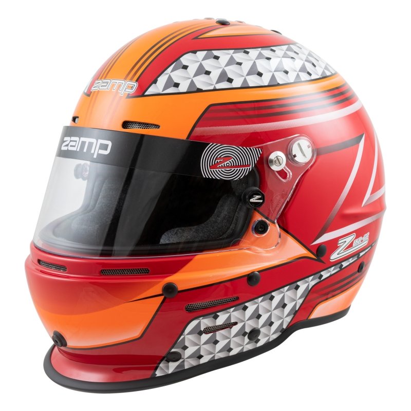 Zamp RZ 62 Rood-Oranje Kart Helmet
