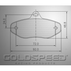 Set remblokken CRG Rental van Goldspeed Racing -454
