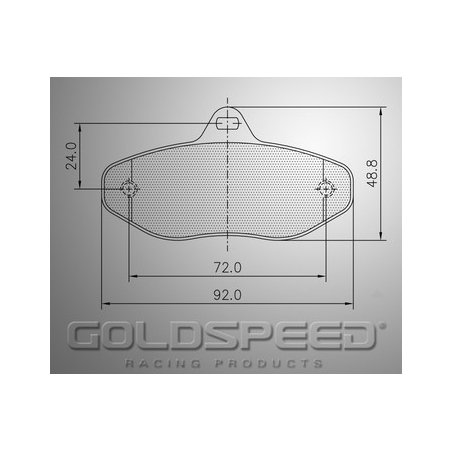 Conjunto de freio CRG Aluguer almofadas Corrida Goldspeed -454