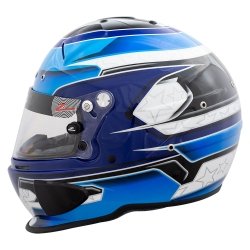 Zamp RZ 70E Switch Blauw-Licht Blauw Kart-Autosport Helm