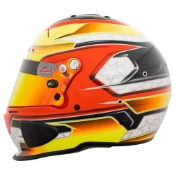 Zamp RZ 70E Switch Orange-Gelb Kart-Autosport Helmet