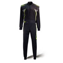 Speed Detroit HS-3 Hobby Overall Musta-Neon Yellow-Grey