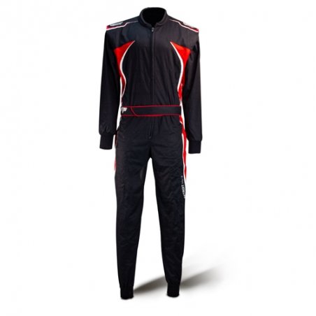 Speed Detroit HS-3 Hobby Overall Musta-Punainen-Grey