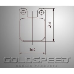Aseta jarrupalojen Brembo Gold nopeuskilpailujen -475