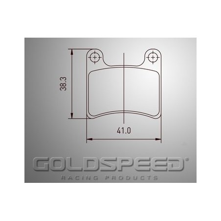 Conjunto de frenos de carreras almohadillas Goldspeed Goldspeed -476