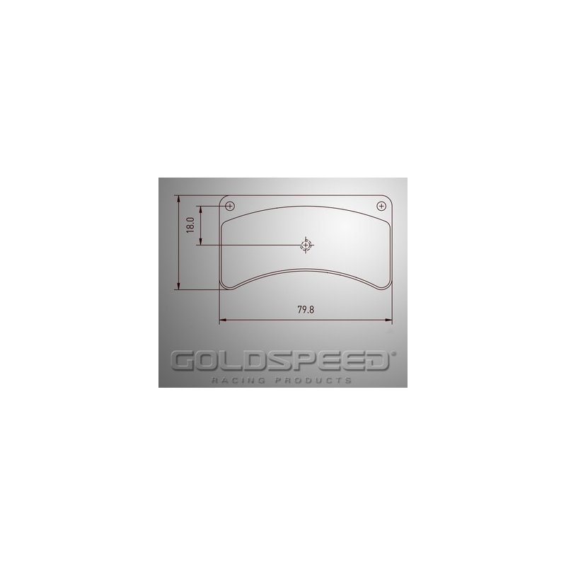 Set remblokken Kellgate van Goldspeed Racing -479